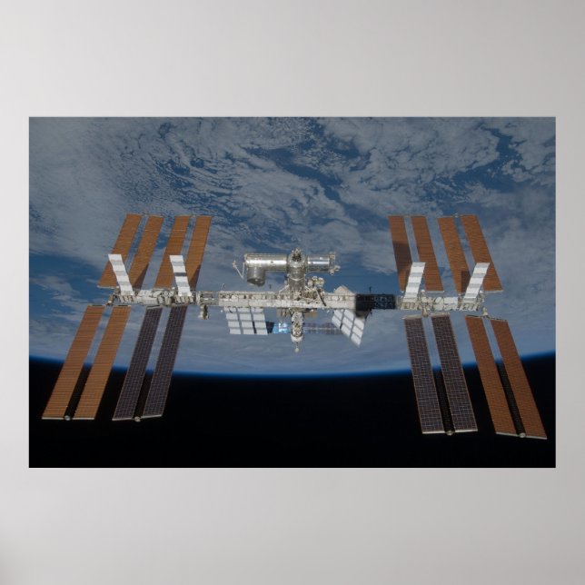 Póster Estación Espacial Internacional (STS-119) (Frente)