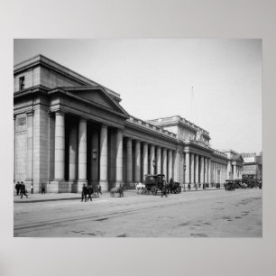Póster Estación Facade del este, 1910 de Penn. Foto del