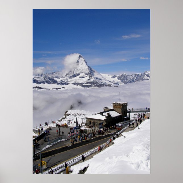 Póster Estación Gornergrat de Suiza (Frente)