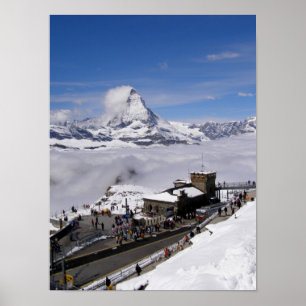 Póster Estación Gornergrat en Suiza