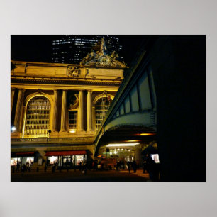 Póster Estación Grand Central - Noche - Nueva York