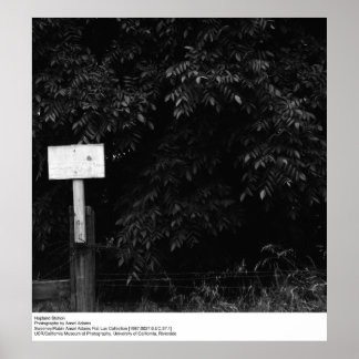 Póster Estación Hopland de Ansel Adams