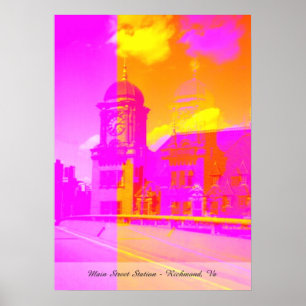 Póster Estación Main Street - Richmond, Va