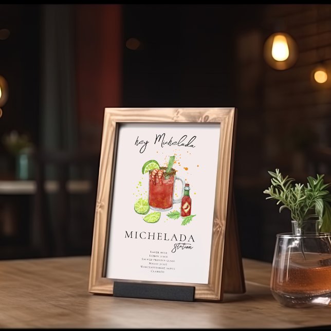 Póster Estación Michelada | Bebida de Firma Acuarela (Subido por el creador)