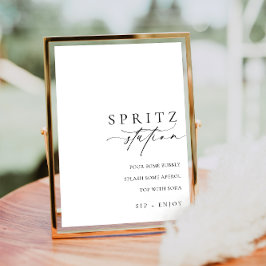 Póster Estación moderna de Ellesmere Minimal Spritz