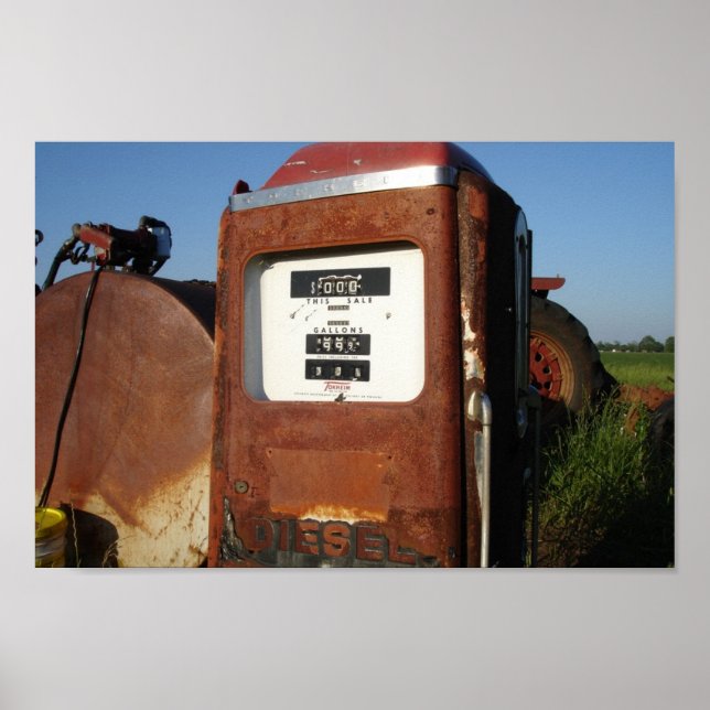 Póster Estación nacional de gas de carretera (Frente)