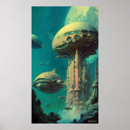 Póster Estación Sirius - (42x24in extra larga) (con logot