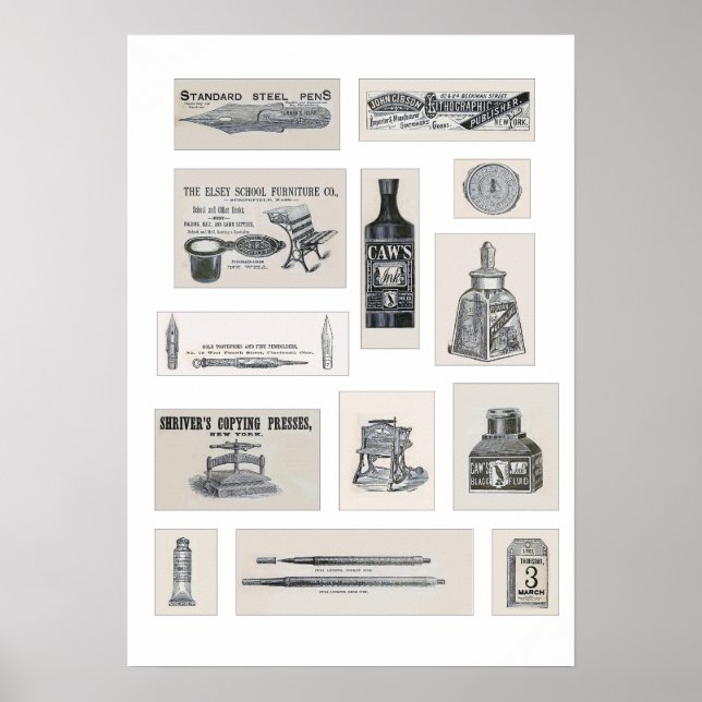 Póster Estacionador de Estados Unidos 1881 (Frente)