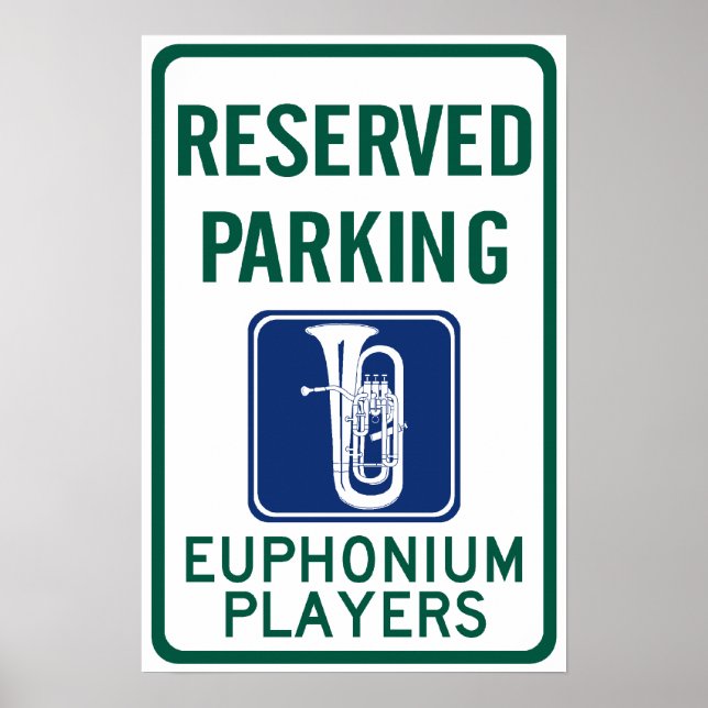 Póster Estacionamiento De Los Jugadores De Eufonio (Frente)