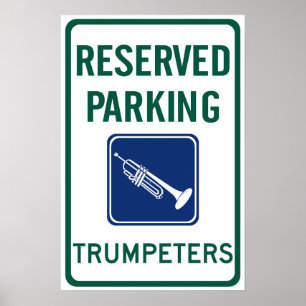 Póster Estacionamiento de Trumpeters