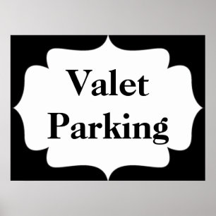 Póster Estacionamiento de Valet