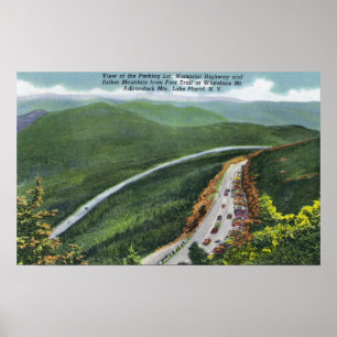 Póster Estacionamiento, Hwy conmemorativo, Esther Mt