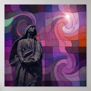 Póster Estaciones de la Cruz: Jesús cuida a la Madre