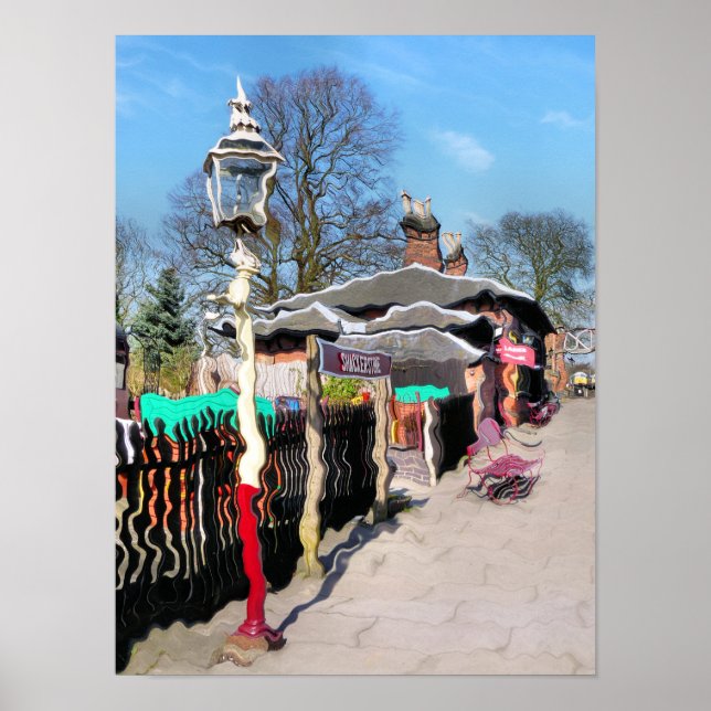 PÓSTER ESTACIONES DE TREN ANTIGUAS (Frente)