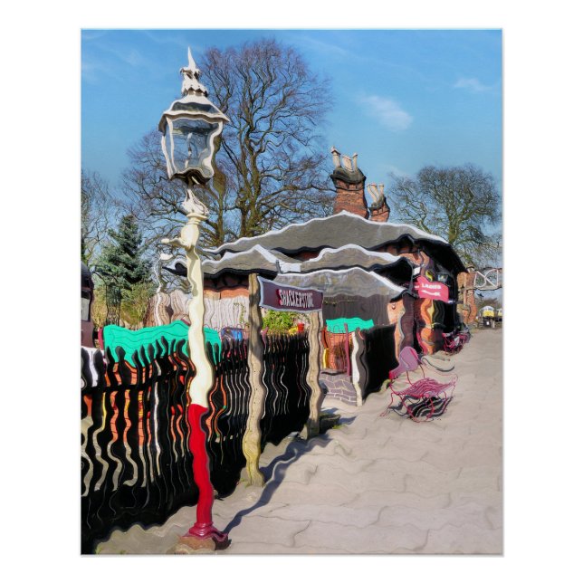 PÓSTER ESTACIONES DE TREN ANTIGUAS (Anverso)