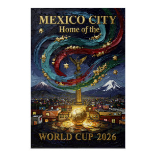 Póster Estadio Ciudad del Arte del Fútbol Monterrey 2026