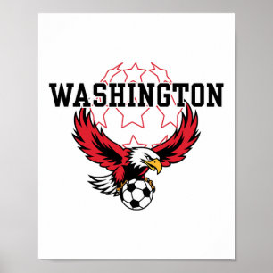 Póster Estadio de apoyo a los aficionados al fútbol de Wa
