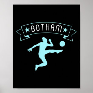 Póster Estadio de Apoyo a los Aficionados de Fútbol de Go