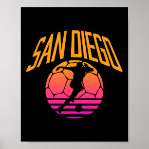 Póster Estadio de apoyo a los fanáticos del fútbol Diego