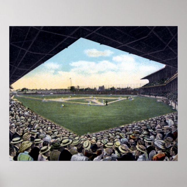 Póster Estadio de Béisbol Cleveland Ohio (Frente)