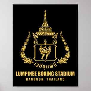 Póster Estadio de boxeo Lumpinee Bangkok Tailandia Muay T