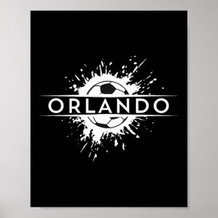 Póster Estadio de fanático de fútbol de Orlando Apoya Mue