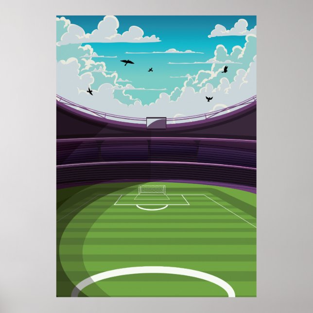 Póster Estadio de Fútbol (Frente)