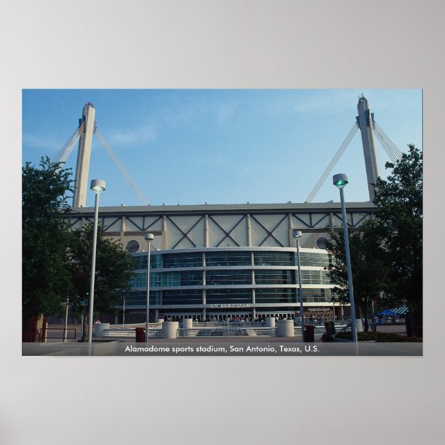 Póster Estadio Deportivo Alamodome, San Antonio, Texas, E (Frente)