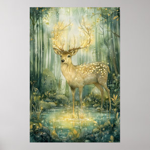 Póster Estadio Forestal Encantado Gslow Antlers