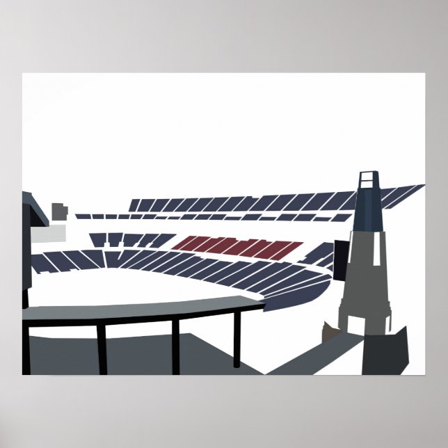 Póster Estadio Gillette (Frente)
