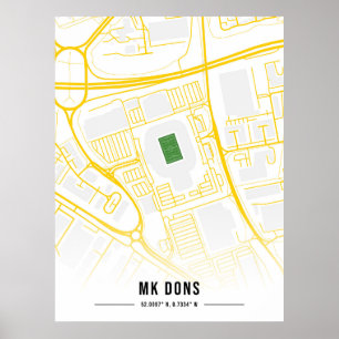 Póster Estadio Milton Keynes Dons