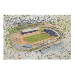 Póster Estadio Odsal, Arte Aéreo Bradford
