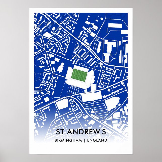 Póster Estadio Poster de St Andrew - Casa de Birmingham (Frente)