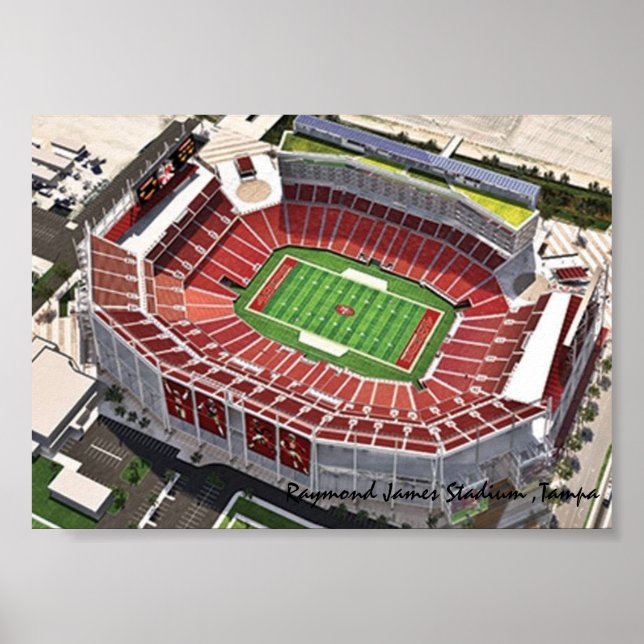Póster Estadio Raymond James, Tampa, FL (Frente)