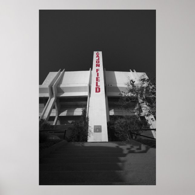 Póster Estadio ULL Cajun Field (Frente)