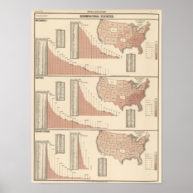 Póster Estadísticas de denominación (Frente)