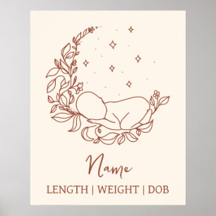 Póster Estadísticas de Nacimientos de Recién Nacidos