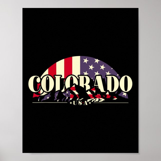 Póster Estado americano Colorado (Frente)