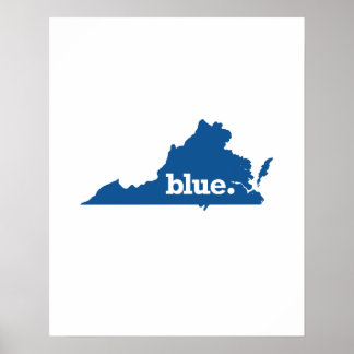 PÓSTER ESTADO AZUL DE VIRGINIA
