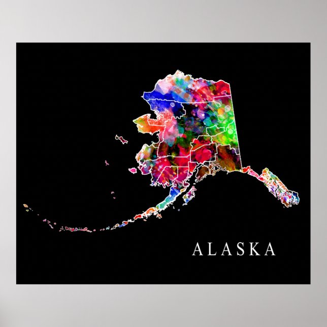 PÓSTER ESTADO DE ALASKA (Frente)
