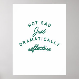 Póster Estado de ánimo dramáticamente reflexivo