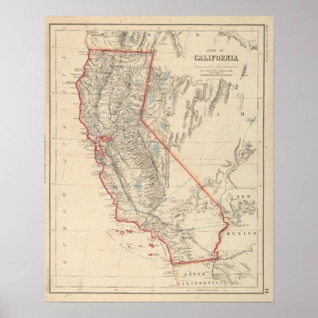 Póster Estado de California (Frente)