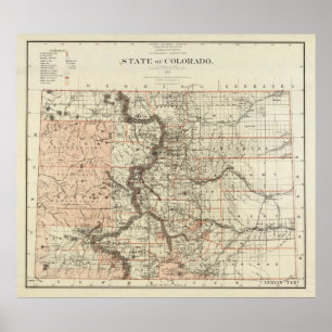 Póster Estado de Colorado