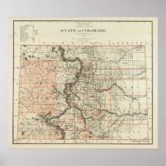 Póster Estado de Colorado