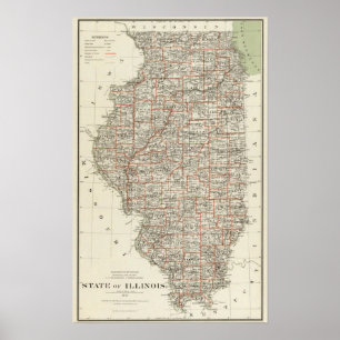 Póster Estado de Illinois