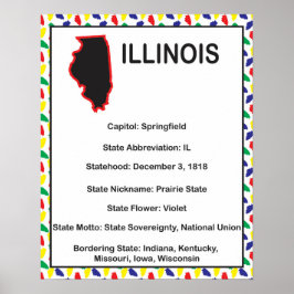 Póster Estado de Illinois para la Educación de la Informa