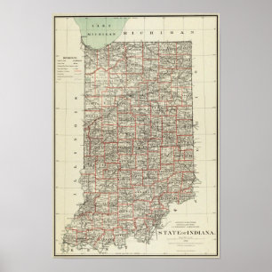 Póster Estado de Indiana