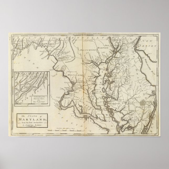 Póster Estado de Maryland (Frente)
