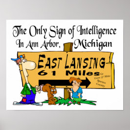 Póster Estado de Michigan/Michigan