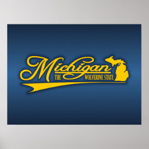 Póster Estado de Minas de Michigan